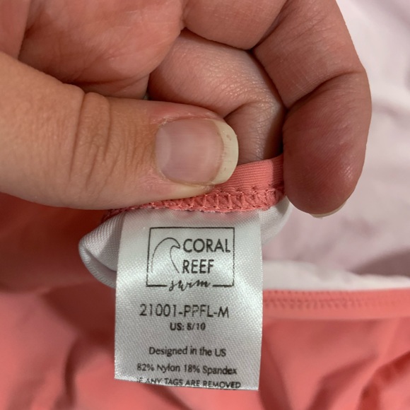 NWT Coral Reef Swim The Sailor, pink floral/watermelon sz M - Picture 5 of 5